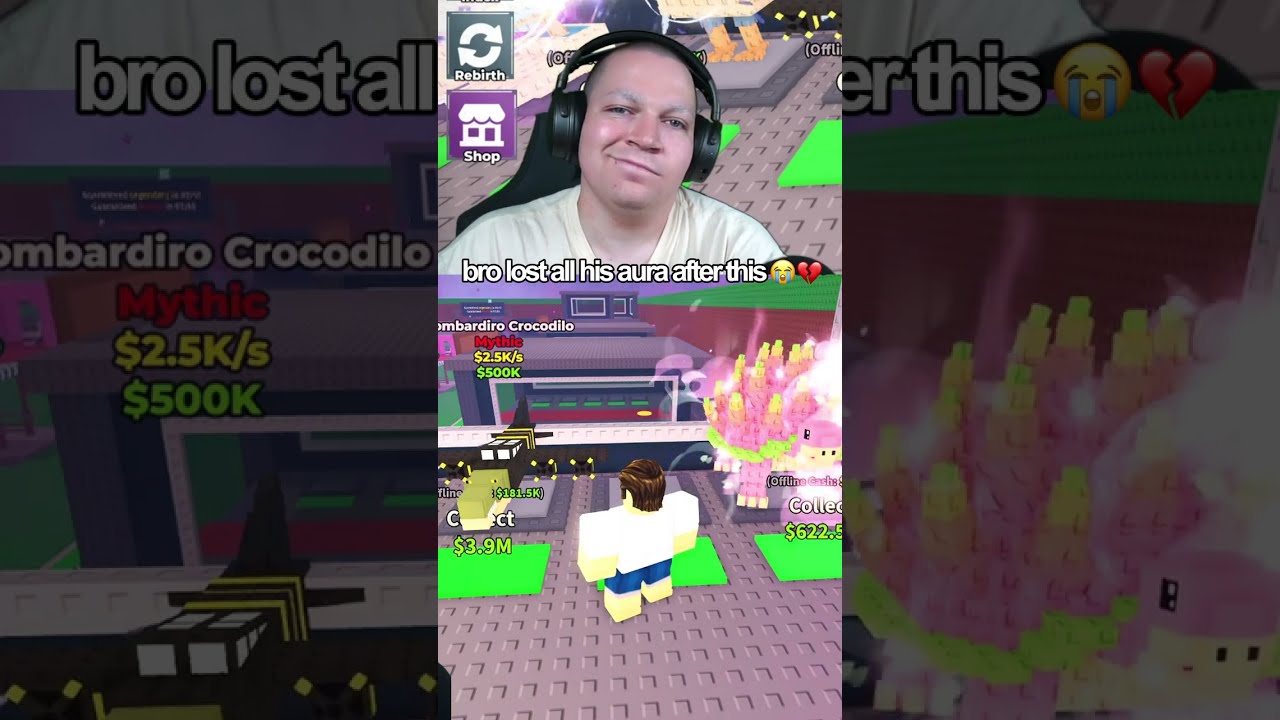 When Bro REALIZED He Messed Up Steak Roblox Stealabrainrot