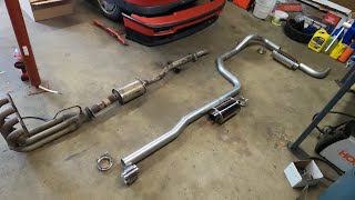 ALL MOTOR B17 CRX / CUSTOM 3” FULL EXHAUST / VIBRANT & TRUBENDZ COMBO