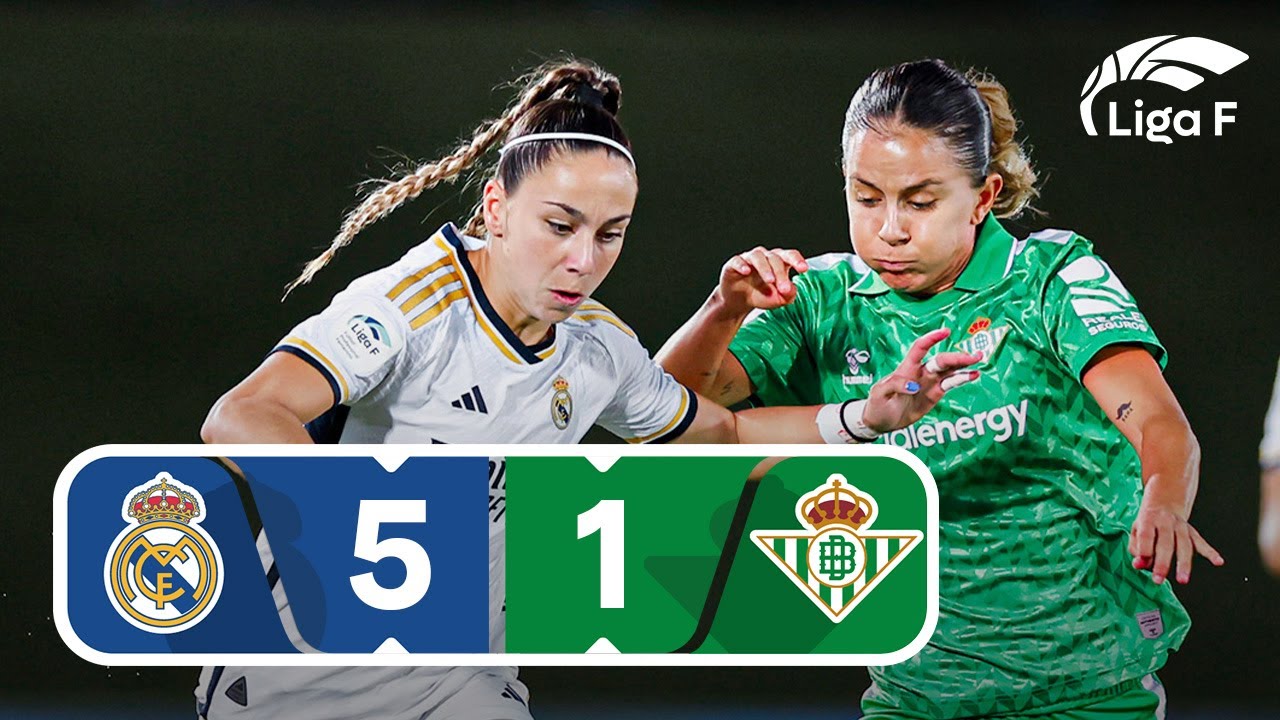 Posiciones de real madrid femenino contra real betis féminas