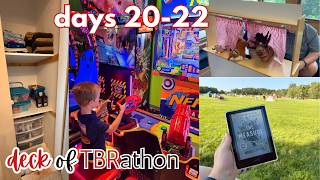 organizing closets, grandparent time, and EVEN MORE book shopping 😅 || #DeckofTBRathon READING VLOG