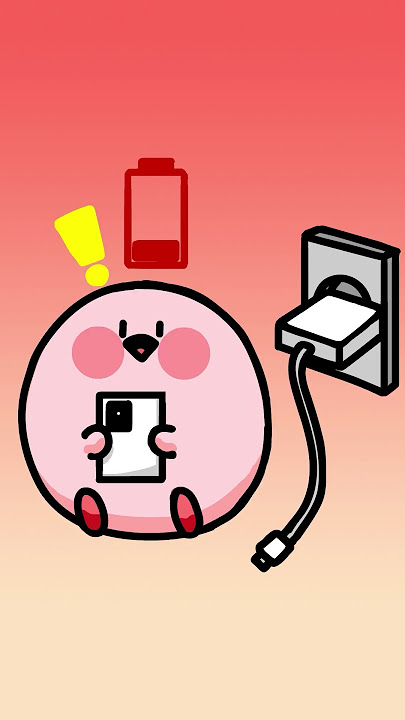 Kirby Animation - Can I charge my smartphone battery? #shorts