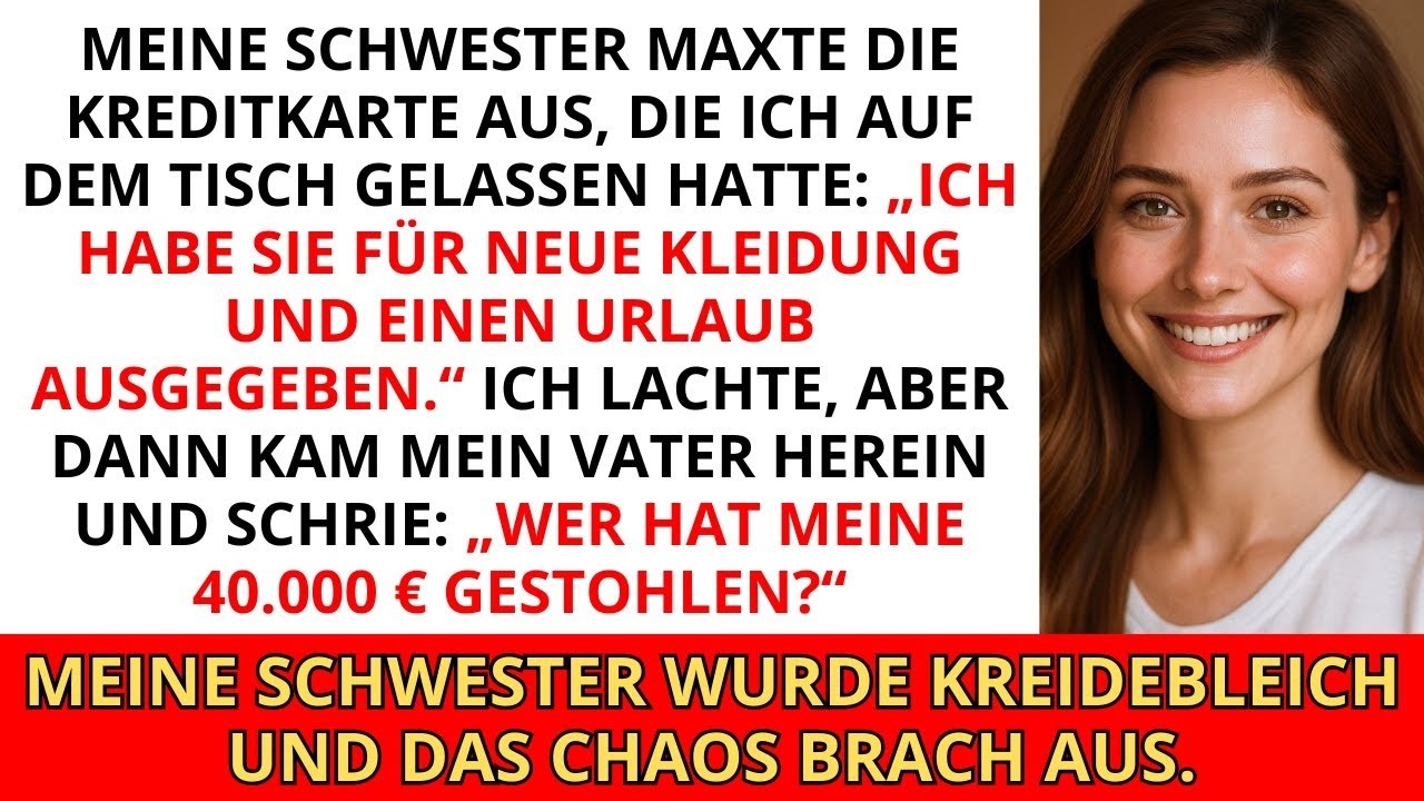 Meine Schwester maxte die Kreditkarte aus, die ich auf dem Tisch liegen ließ: „Ich habe sie für neue