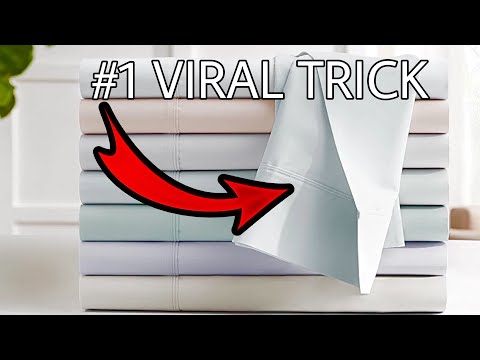 The EASY way to fold a fitted sheet! (Watch What Happens) 😱 + SNEAKY Amazon must haves clean with me