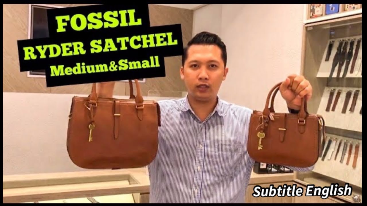 fossil ryder satchel medium