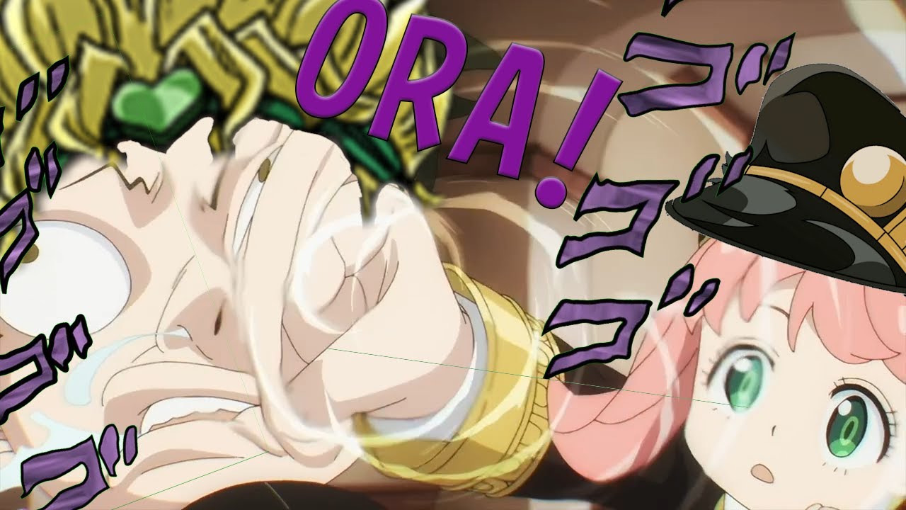 Anya Serious Punch Punch Dio Punch Anime Meme GIF - Anya Serious