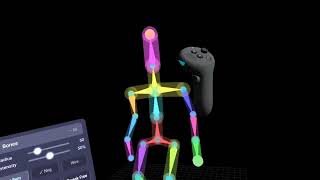 sculptxr bones and meshes and keyframing