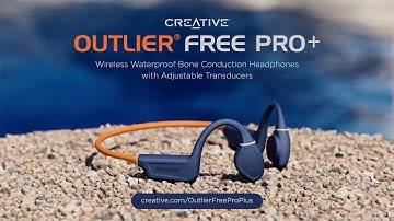 Creative Outlier Free Pro+ - Waterproof Bone Conduction Headphones with Adjustable Transducers