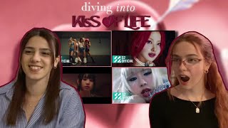 Falling down the KISS OF LIFE rabbit hole | Reaction to 'Shhh', 'Bad News' AND MORE | el & inna