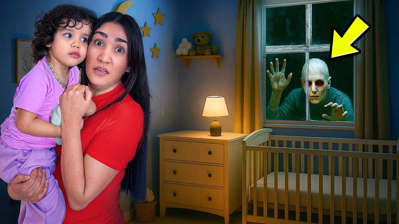 We Found a Creepy Stranger Looking Through our Baby's Window!!