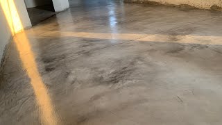 Cómo hacer un piso de micro concreto de 1.5 cm en acabado pulido encerado