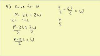 Solving Formulas for Specified Variable