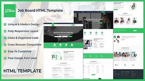 Jobio - Job Board HTML Template | Themeforest Website Templates and Themes