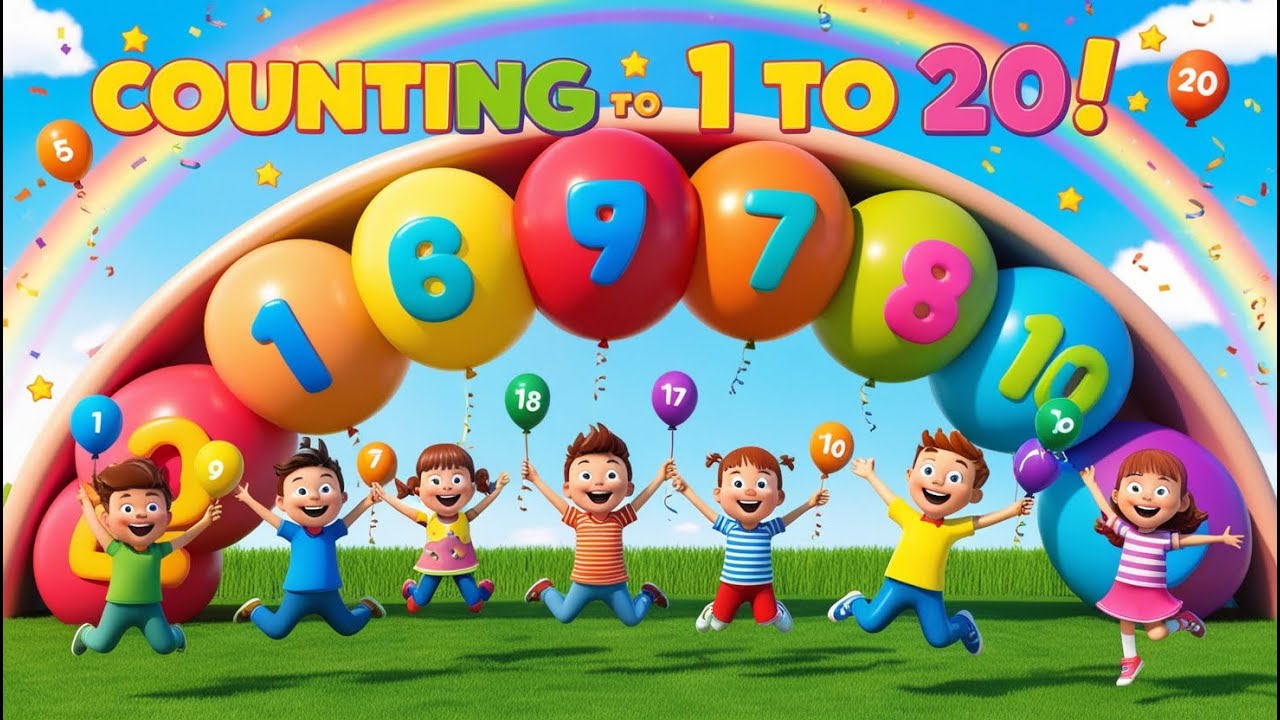 Learning How To Count 1 to 20 counting |Kids songs and nursery rhymes | kids learn and play ...