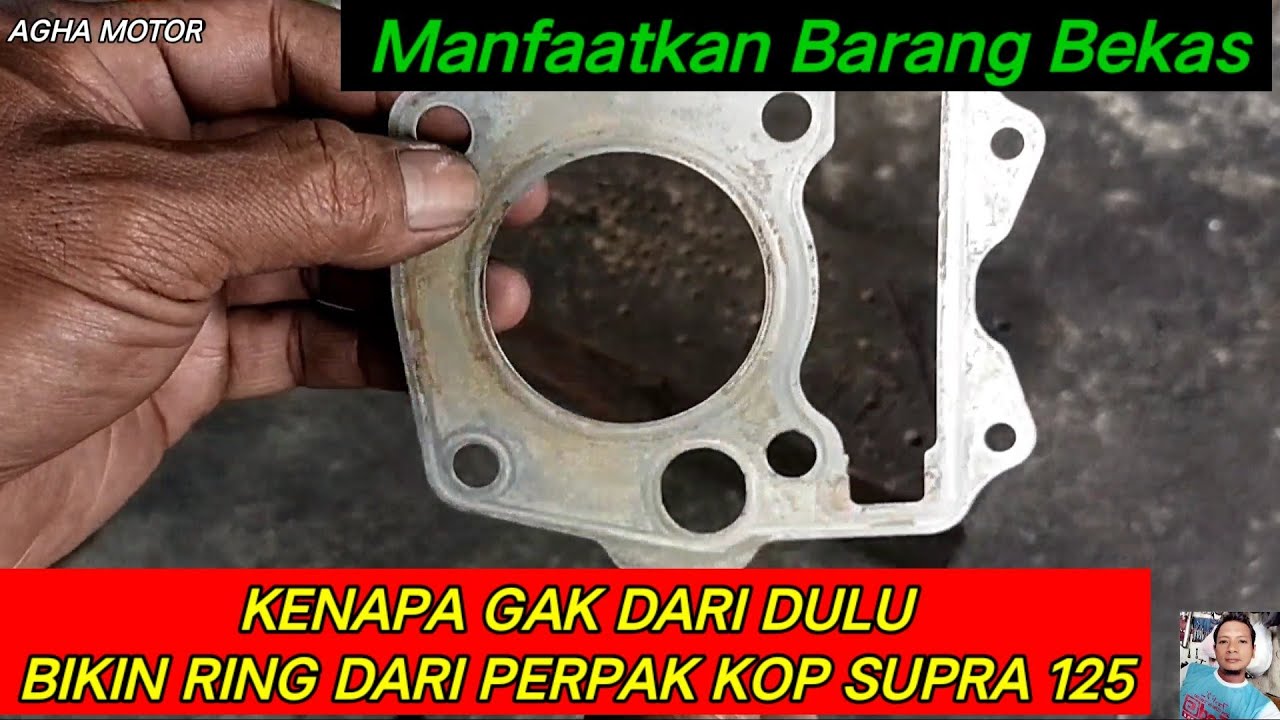 KENAPA GAK DARI DULU// BIKIN RING DARI PERPAK KOP SUPRA 125