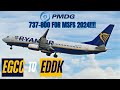 [LIVE] MSFS 2024: NEW PMDG 737-800 Ryanair Full Flight | Manchester to Cologne