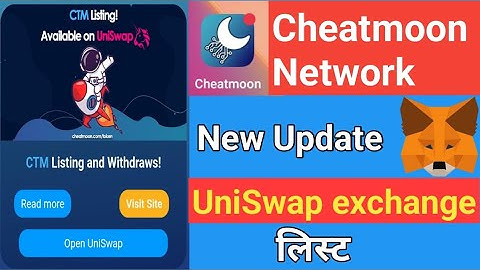 Cheatmoon UniSwap Exchange List | Cheatmoon Metamsk Wallet Connect | Cheatmoon Coin withdrawal