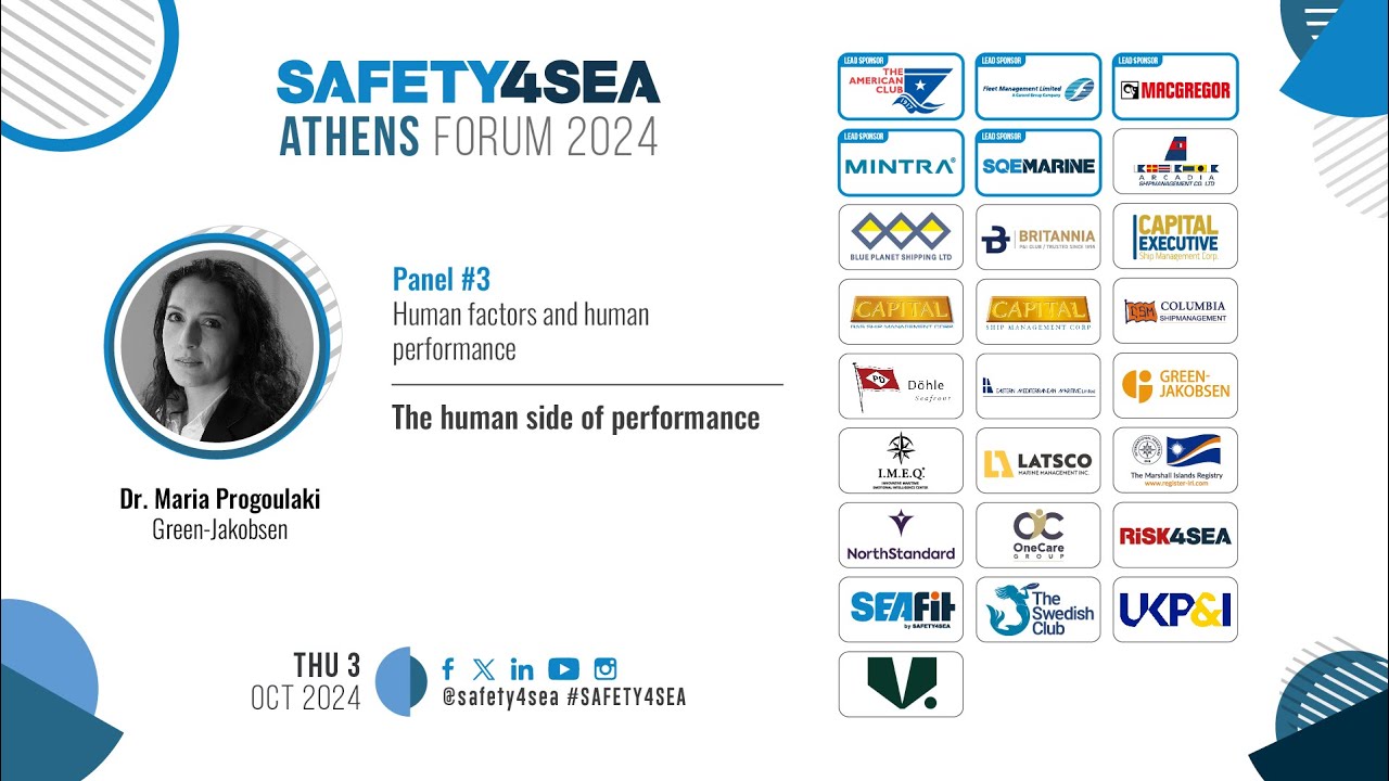 2024 SAFETY4SEA Athens Forum, Dr. Maria Progoulaki, Green-Jakobsen, The ...
