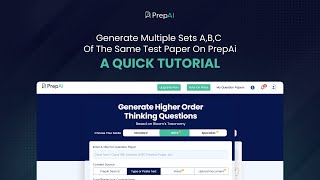 How to Generate Multiple Sets of The Same Test Paper on PrepAI: A Quick Tutorial Profile
