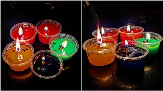 Water candle || DIY Diwali decoration idea || Making candle at home