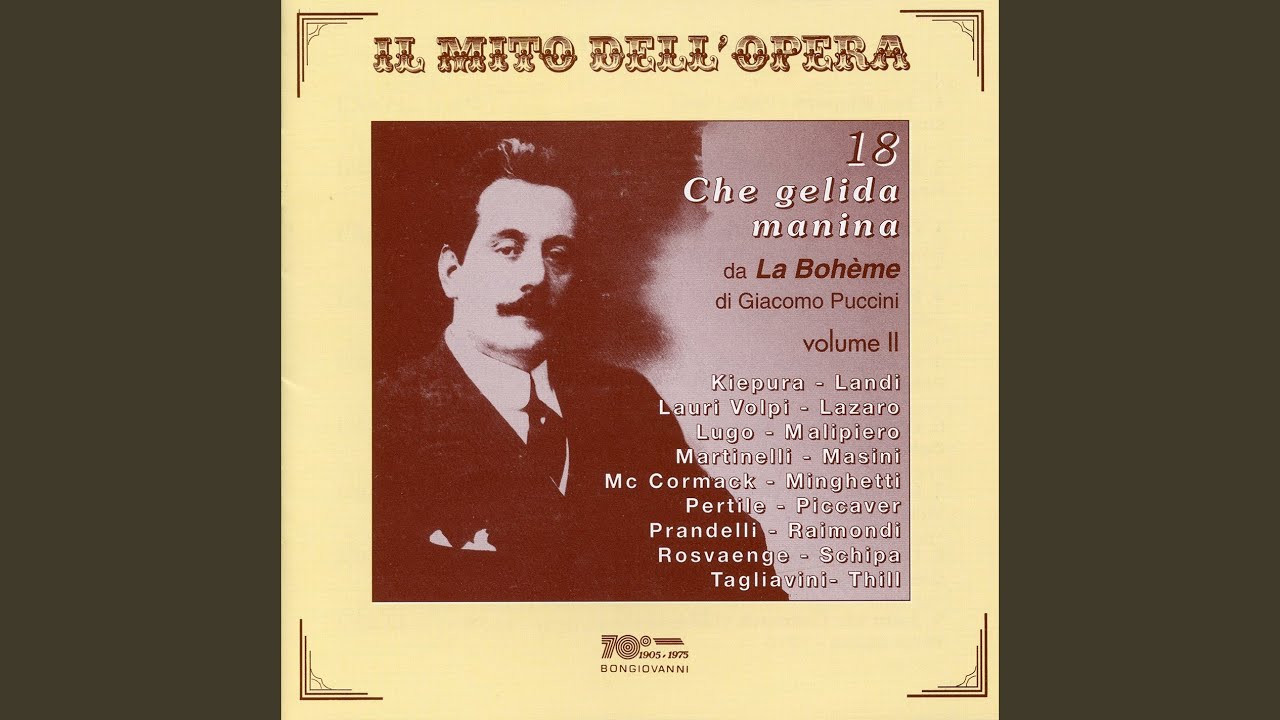 La boheme, Act I: Che gelida manina!