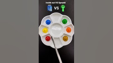 Guess the mixed color of Emotions and Sprunki #colormixing #satisfying #insideout2 #sprunki