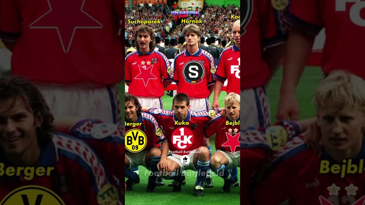 Czech Republic squad vs Germany UEFA Euro Final 1996🔥Clubs❤️