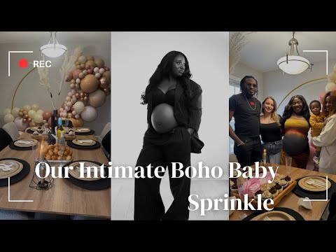 Our Cozy Boho Baby Shower| VLOG |Simple, Sweet and Beautiful idea