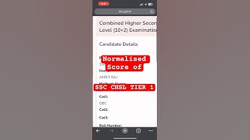 Normalisation of SSC CHSL 2024 Tier 1 #ssc #sscchsl #ssccgl2024