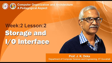 COA [Module 01 - Lecture 05]: Storage and I/O Interface