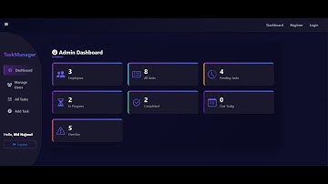 Task Management Project || PHP || MYSQL || HTML || CSS || Bootstrap || JavaScript Project
