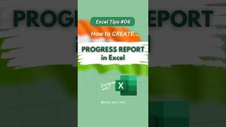How to create Progress Report in Excel! 👀😎 #excel #excelhacks #exceltips #excel_guru_india