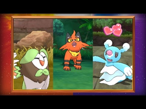 Evolved Forms of the Starter Pokémon Revealed in Pokémon Sun and Pokémon Moon!