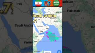 Saudi Arabia VS Iran Map size comparison 🇸🇦🇮🇷।। Bigger country !