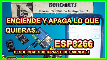 ⑅ Modulo Rele WIFI ESP8266  ENCIENDE y APAGA a distancia lo que QUIERAS │ @bellonets