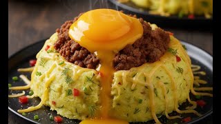 Potatoes with eggs are better than meat!! My husband wants to cook every day.