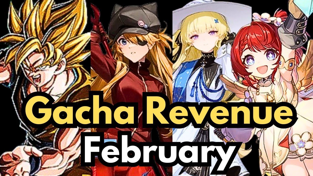 Revenue of Gacha Records Genshin, HSR, Wuthering, Nikke, ZZZ ( February 2025 )
