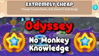 BTD6 Odyssey Hard Mode Tutorial || No Monkey Knowledge || Extremely Cheap