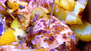 Рецепт Как приготовить куриные рулетики с начинкой из сыра в духовке
