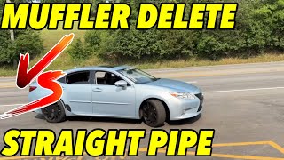 Lexus ES 350 3.5L V6: Muffler Delete Vs Straight Pipe!