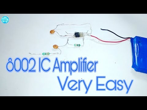 How To Make 8002 IC Amplifier Very Easy || Invention'S With Taufik || Ut Source
