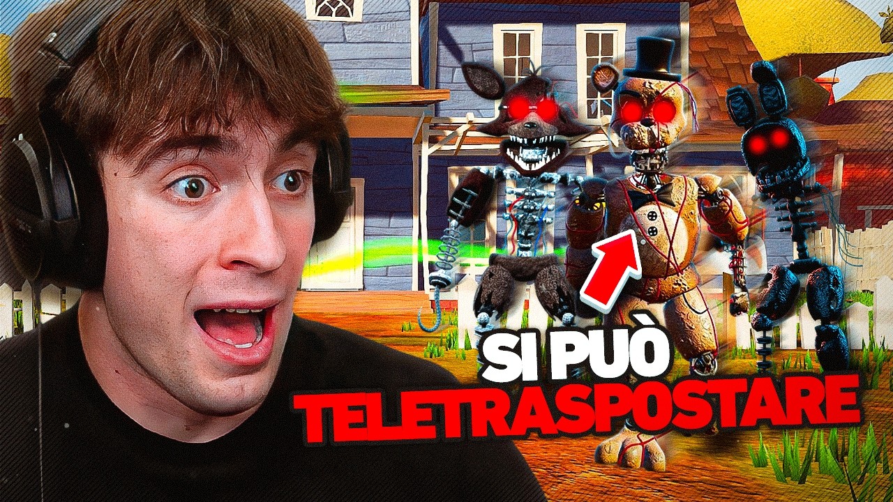 HELLO NEIGHBOR MA ho AGGIUNTO i più SPAVENTOSI ANIMATRONICS di FNAF!! (HORROR)