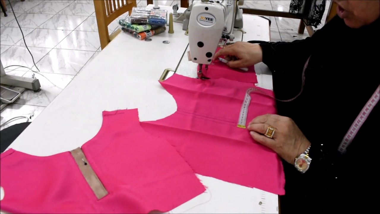 خيطي مرد بطريقة سهلة مع عمل سجاف للرقبة لنظافة شغلك