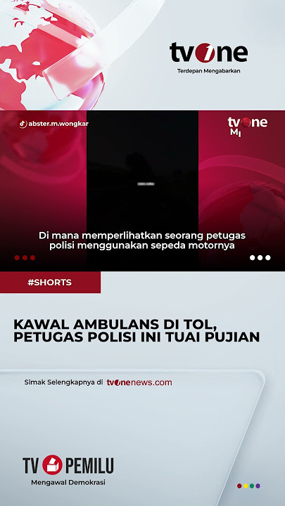 Download lagu Aksi Heroik Petugas Polisi Kawal Ambulans, Nyetir Pakai Tangan Satu #shorts #tvone #news