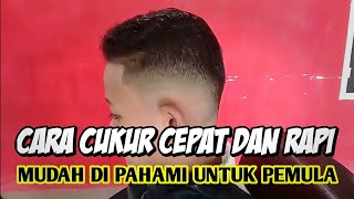 Tutorial cukur rambut cepat dan mudah, trik jitu untuk antrian panjang😱