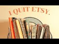 Studio Vlog | why I quit Etsy + making a snippet roll