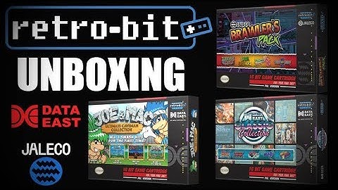 [UNBOXING] Retro-Bit - Joe & Mac Collection - Data East Collection & Jaleco Brawlers Pack