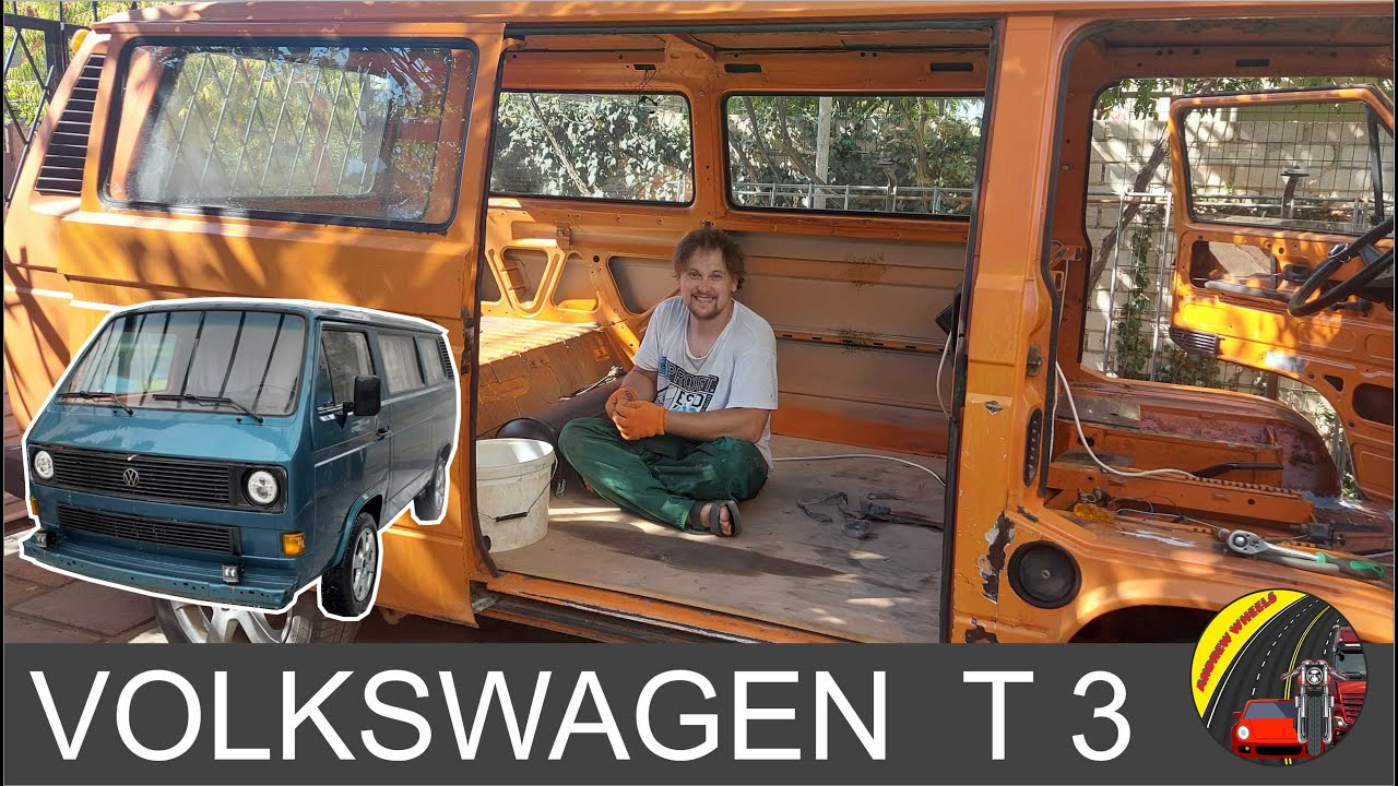 Volkswagen Transporter T3 (1984) — полная реставрация / переборка / смена цвета — полная покраска