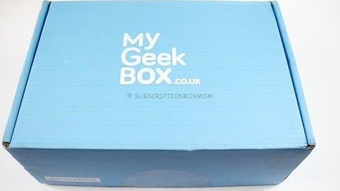 My Geek Box August  2016 Review