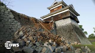 Japan 7.1 Quake Rocks Kumamoto As Iconic Castle Remains Standing | DWS News | AL14