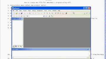Creating Hex File in Embedded C Using Keil